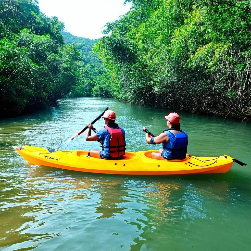 Kayaking in Dot Champa