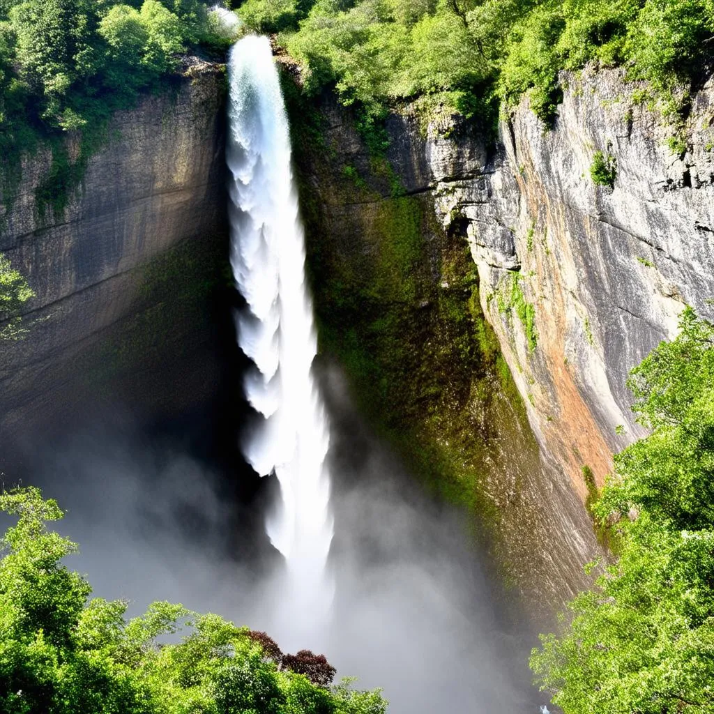 cascading waterfall