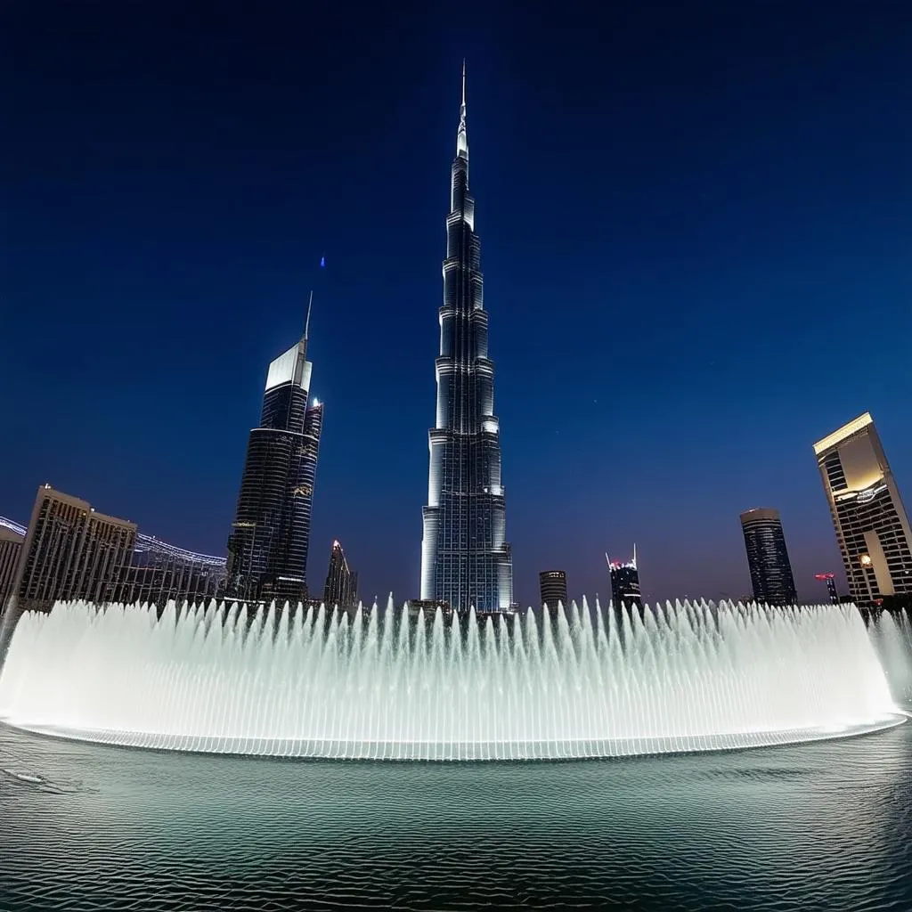 Dubai Fountain at Night