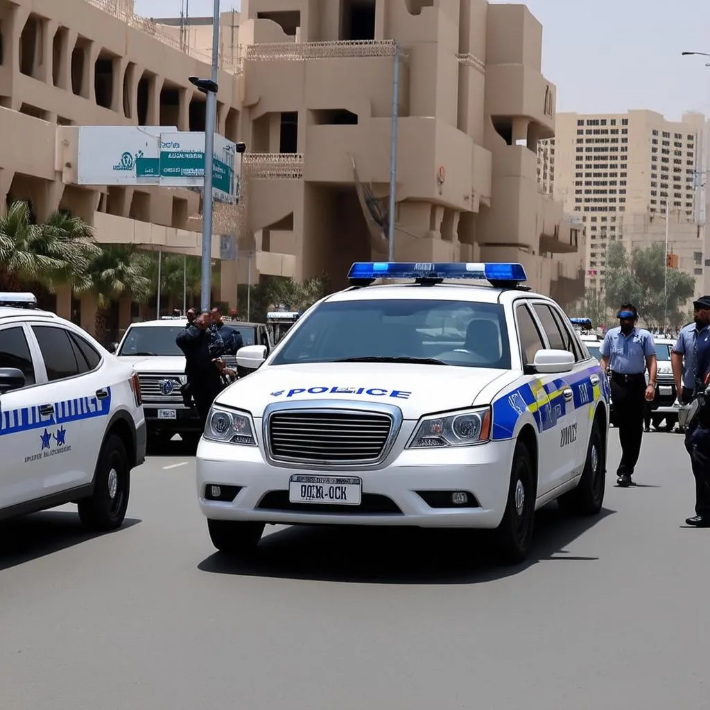 Dubai police patrol