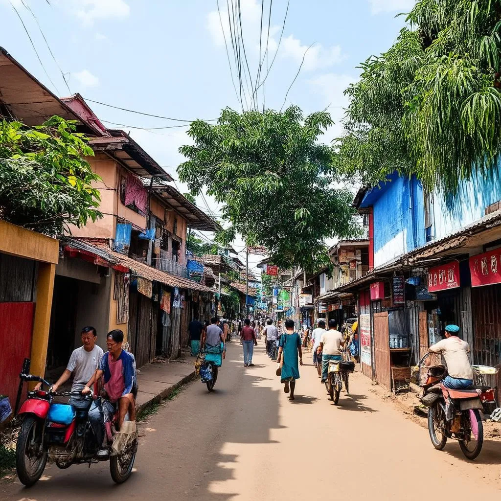 Duong Lam village street