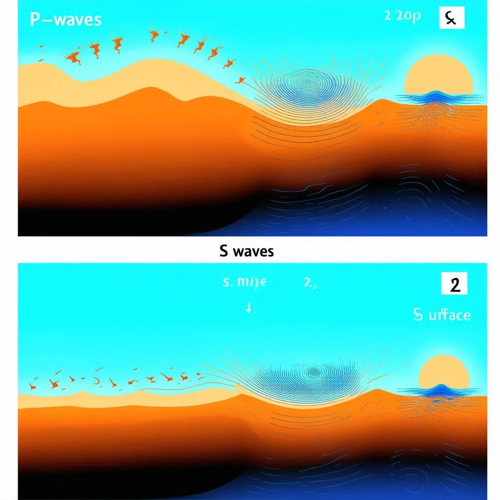 Earthquake Waves Illustration