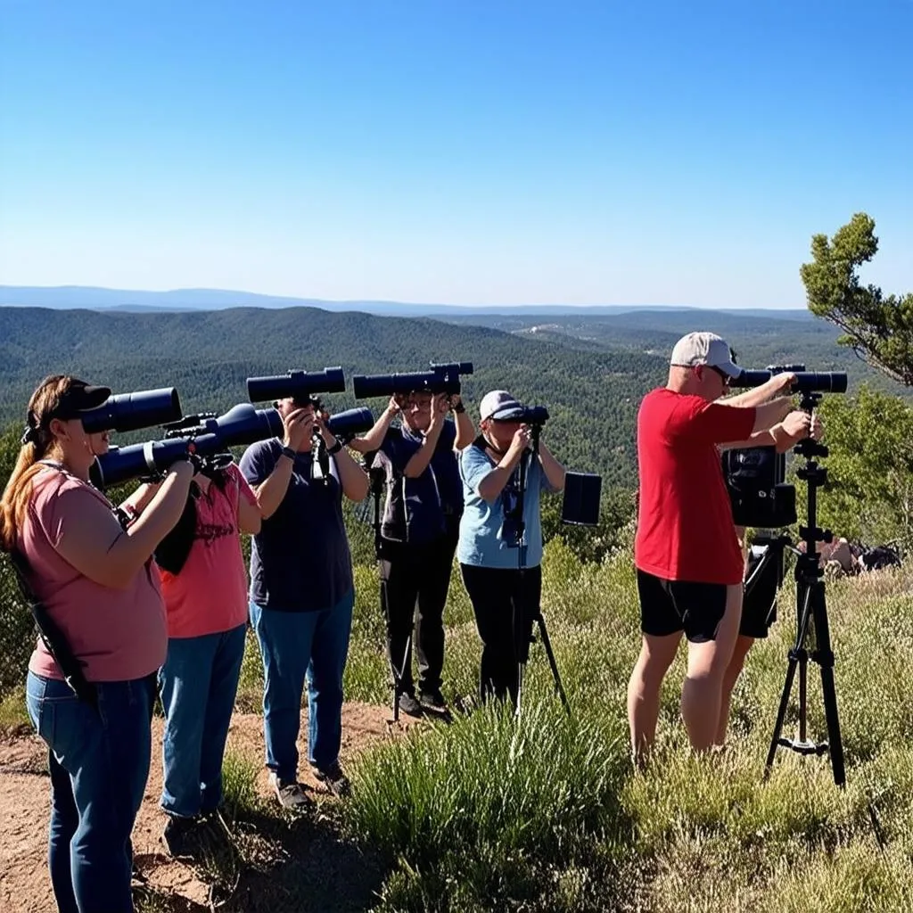 Eclipse Chasers with Telescopes