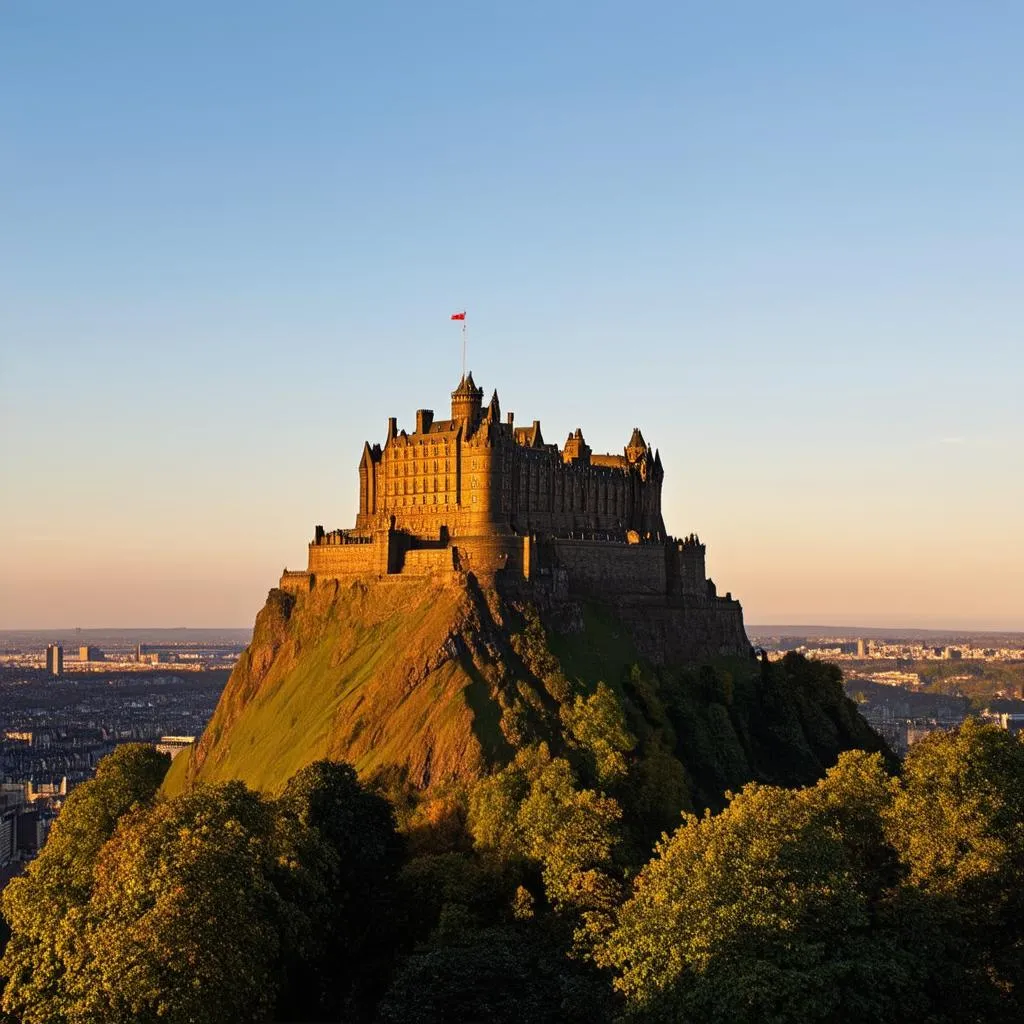 Edinburgh Castle at Sunset