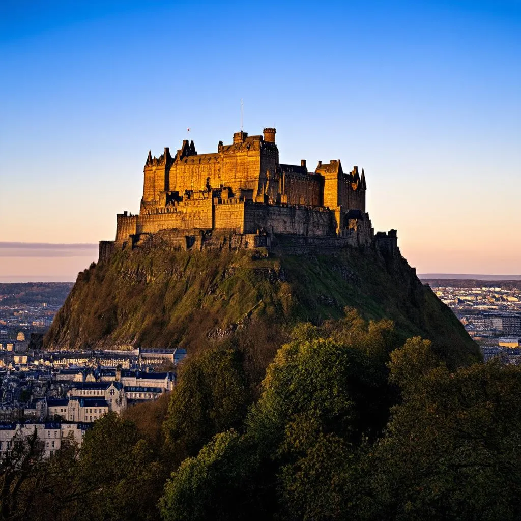 Edinburgh Castle From a Distance