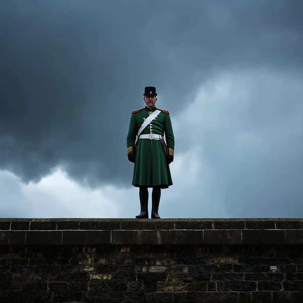 Ghostly figure in Edinburgh Castle