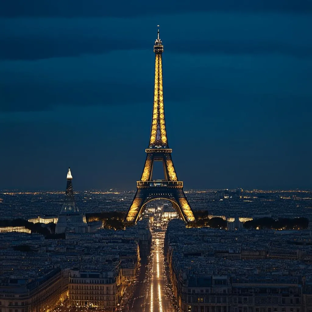 Eiffel Tower at night