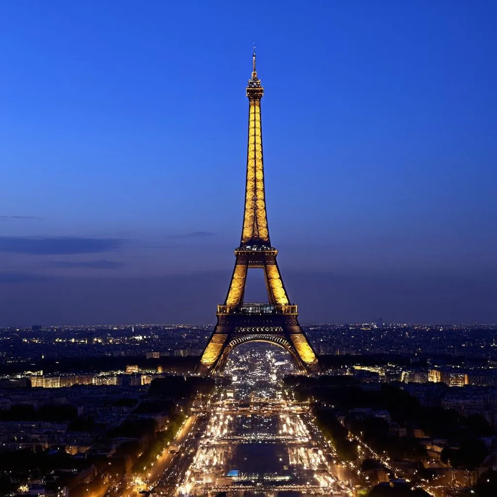 Eiffel Tower at night