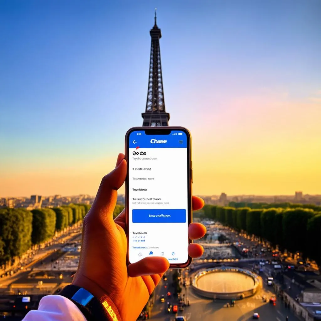 Paris travel notification