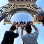 Eiffel Tower Tourists