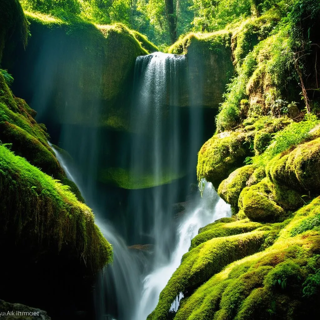 Waterfall in El Yunque National Forest