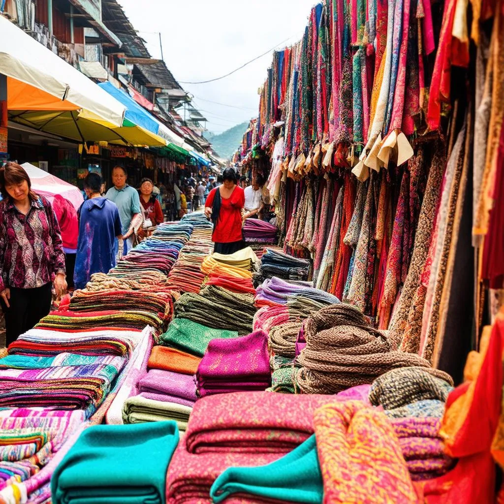 Ethnic Market in Northeast Vietnam