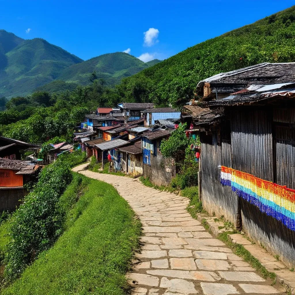 Ethnic minority village in Lao Cai