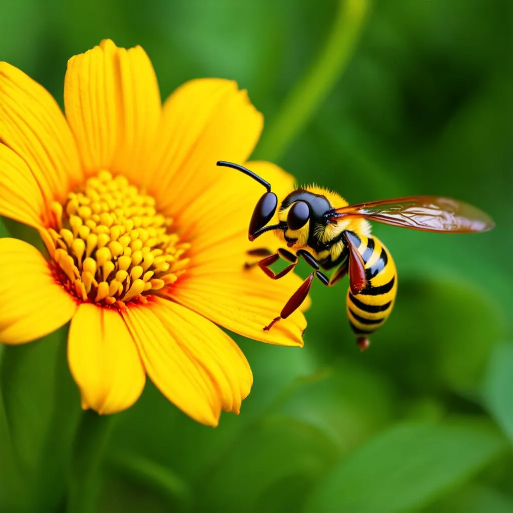 European Hornet Foraging