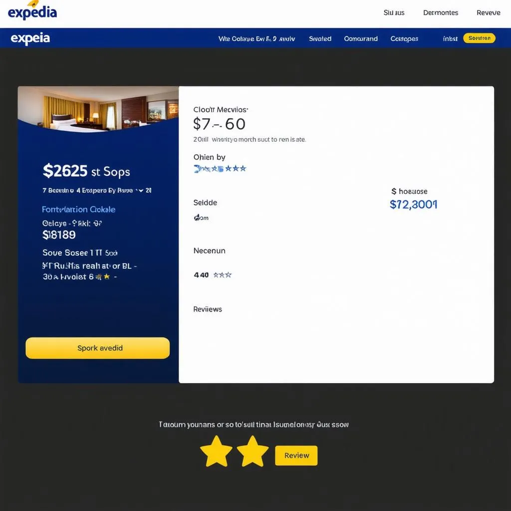 Expedia hotel booking page