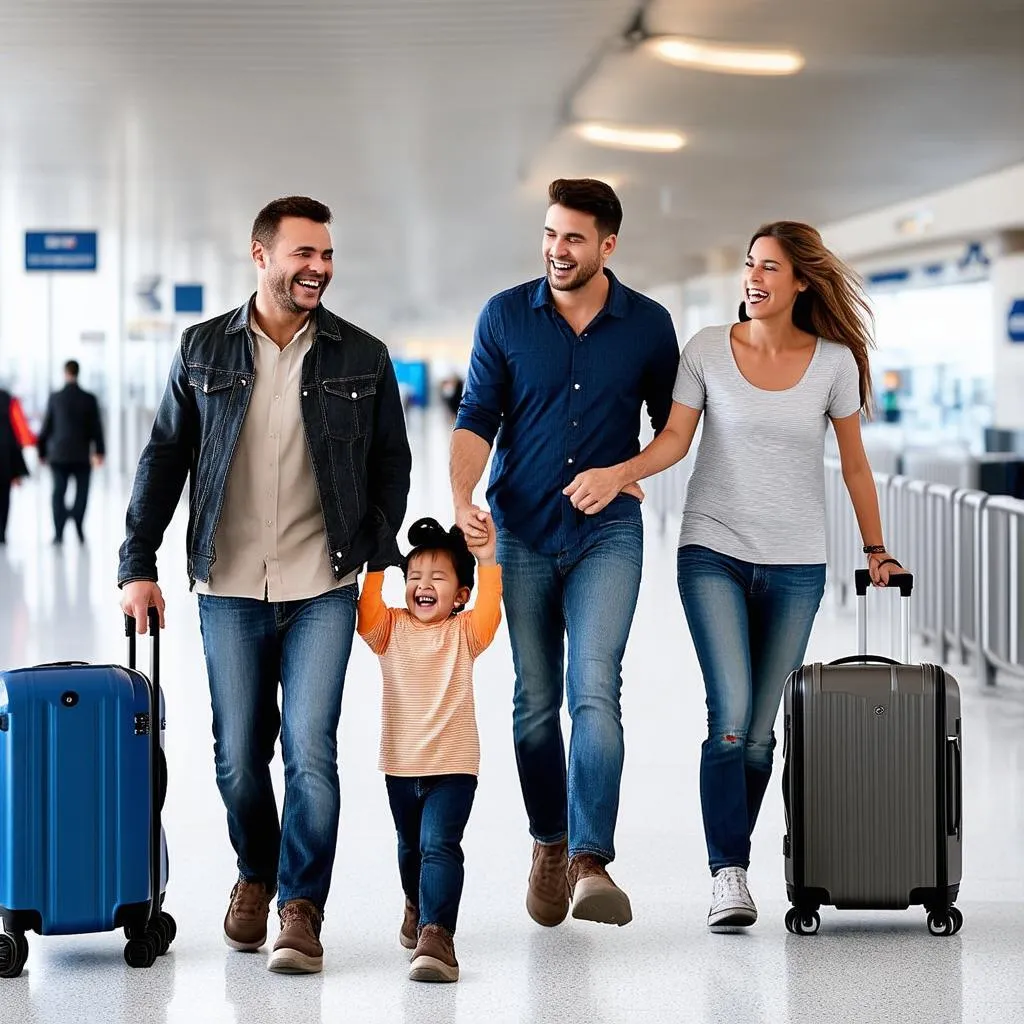 Family at Airport