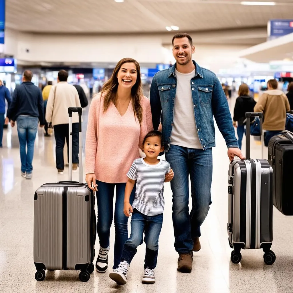 Family at Airport