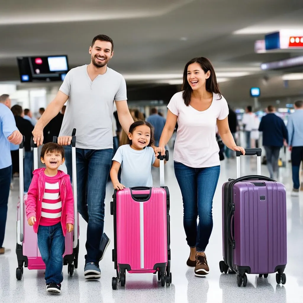 Family at Airport