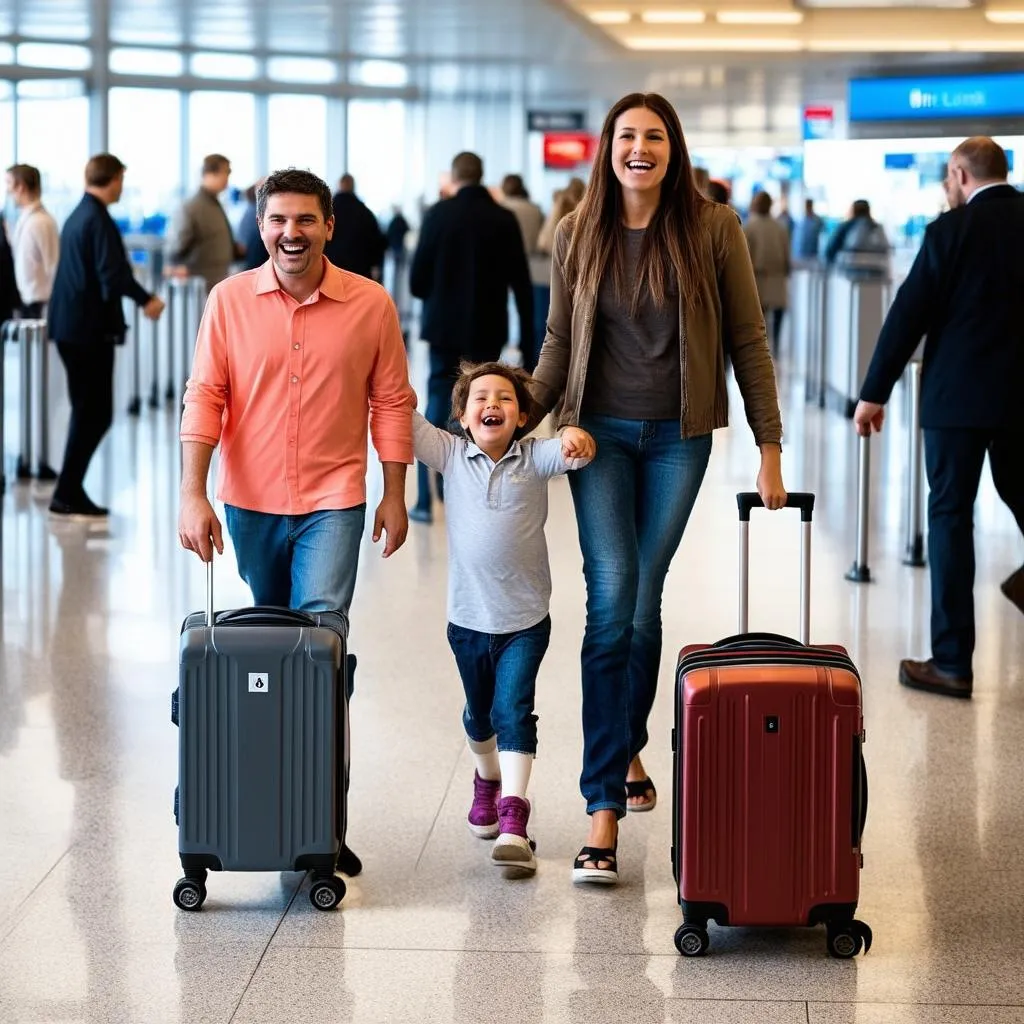 Family at Airport