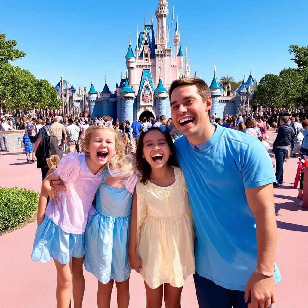 Family at Disney World