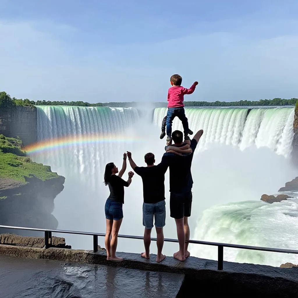 Family at Niagara Falls