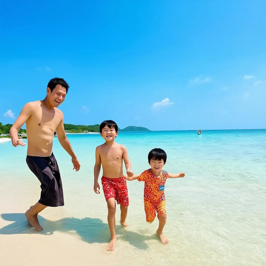 Family Fun on Nha Trang Beach