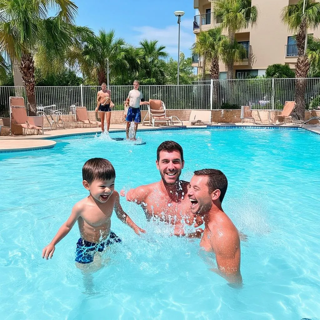 Family Fun at Hotel Pool