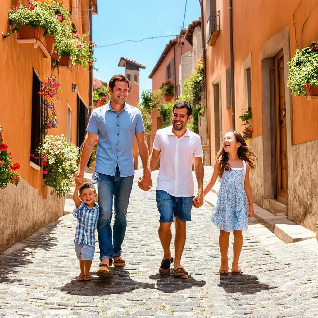 family vacation in italy