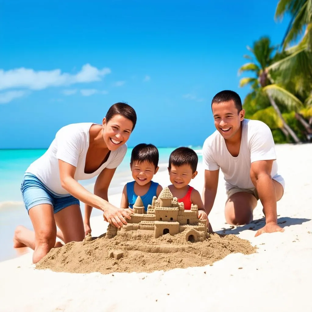 Family Vacation on the Beach