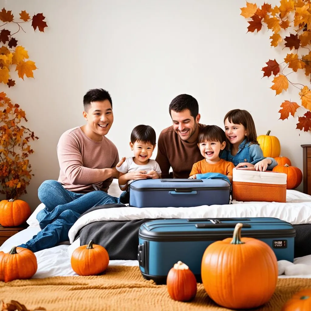 Family Packing for Thanksgiving Trip