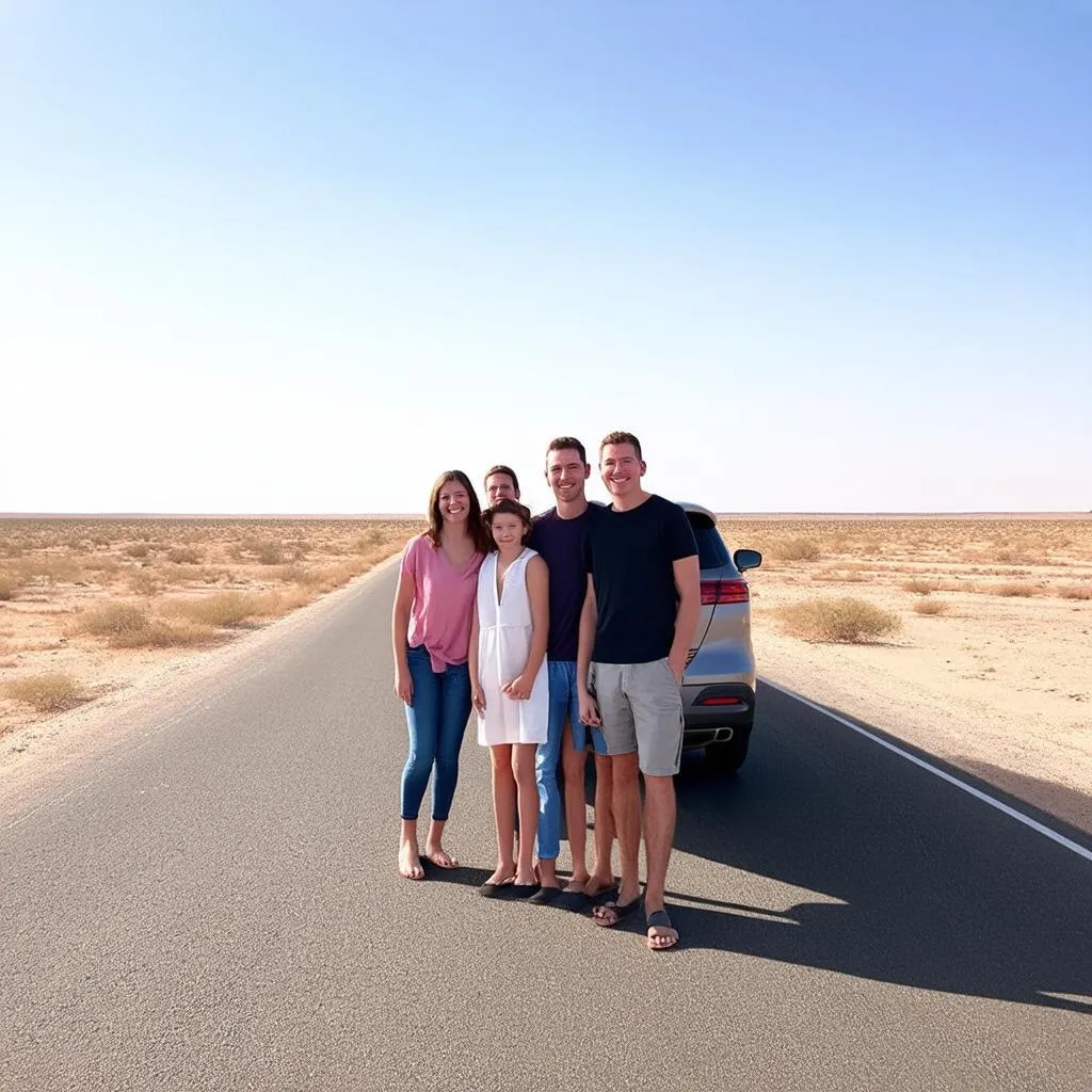 Family road trip in the USA