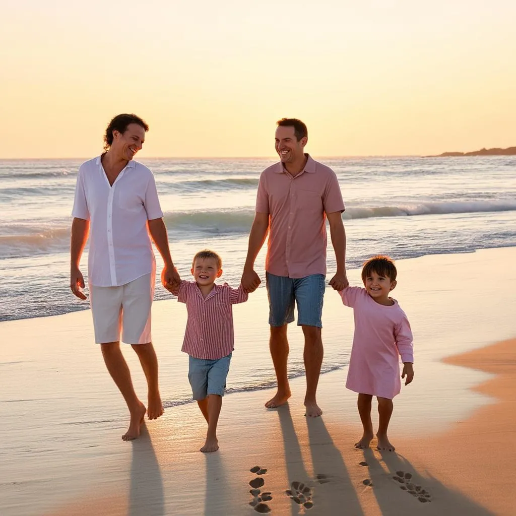 Family Vacation on the Beach