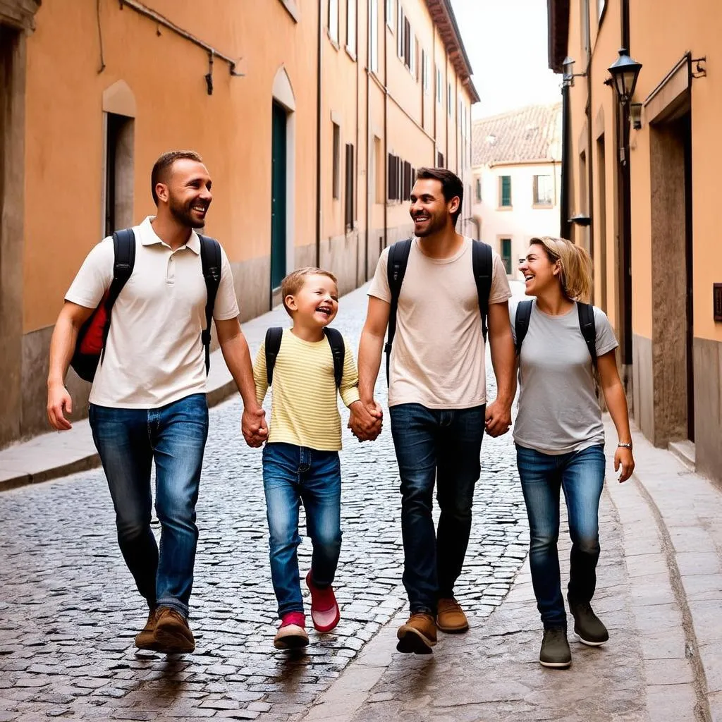 Family Traveling Safely