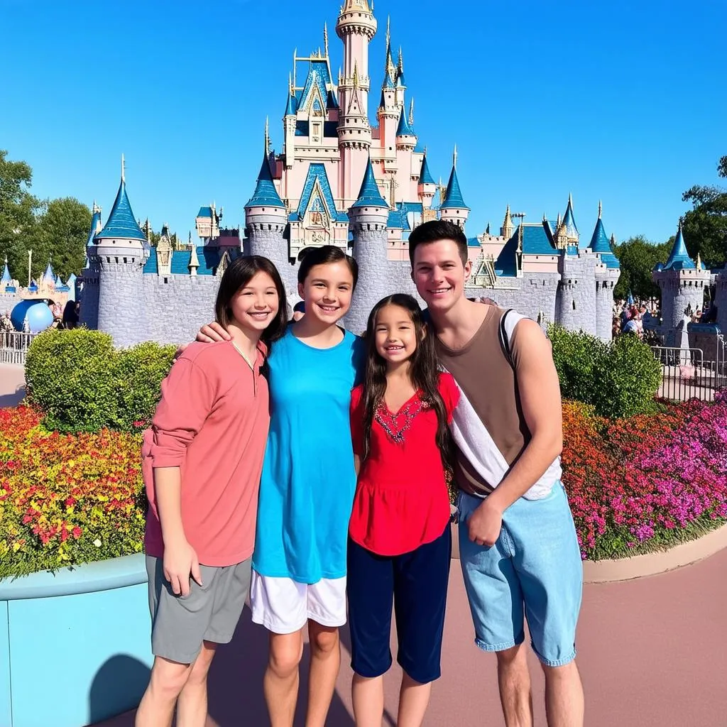 Family vacation at Disneyland