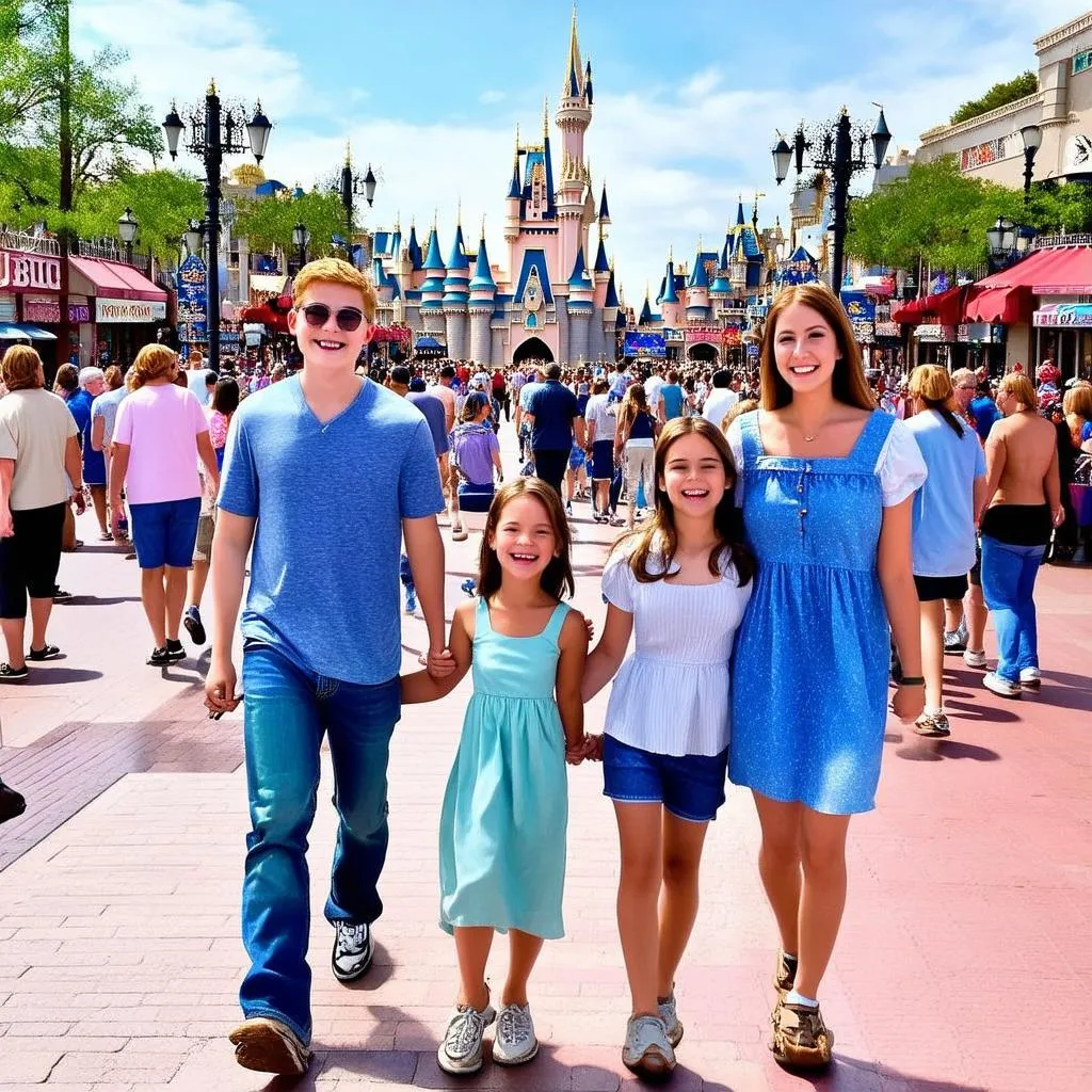 family disney main street usa