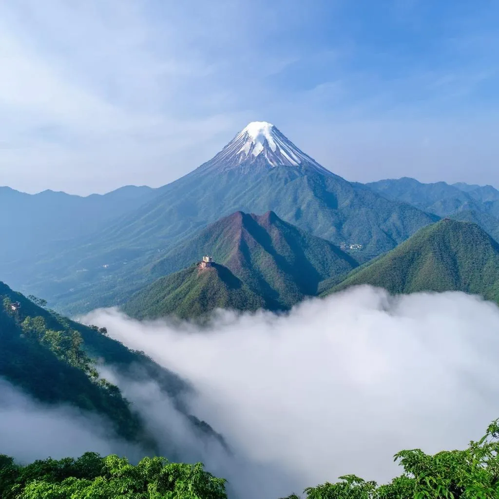 Fansipan peak in Sapa