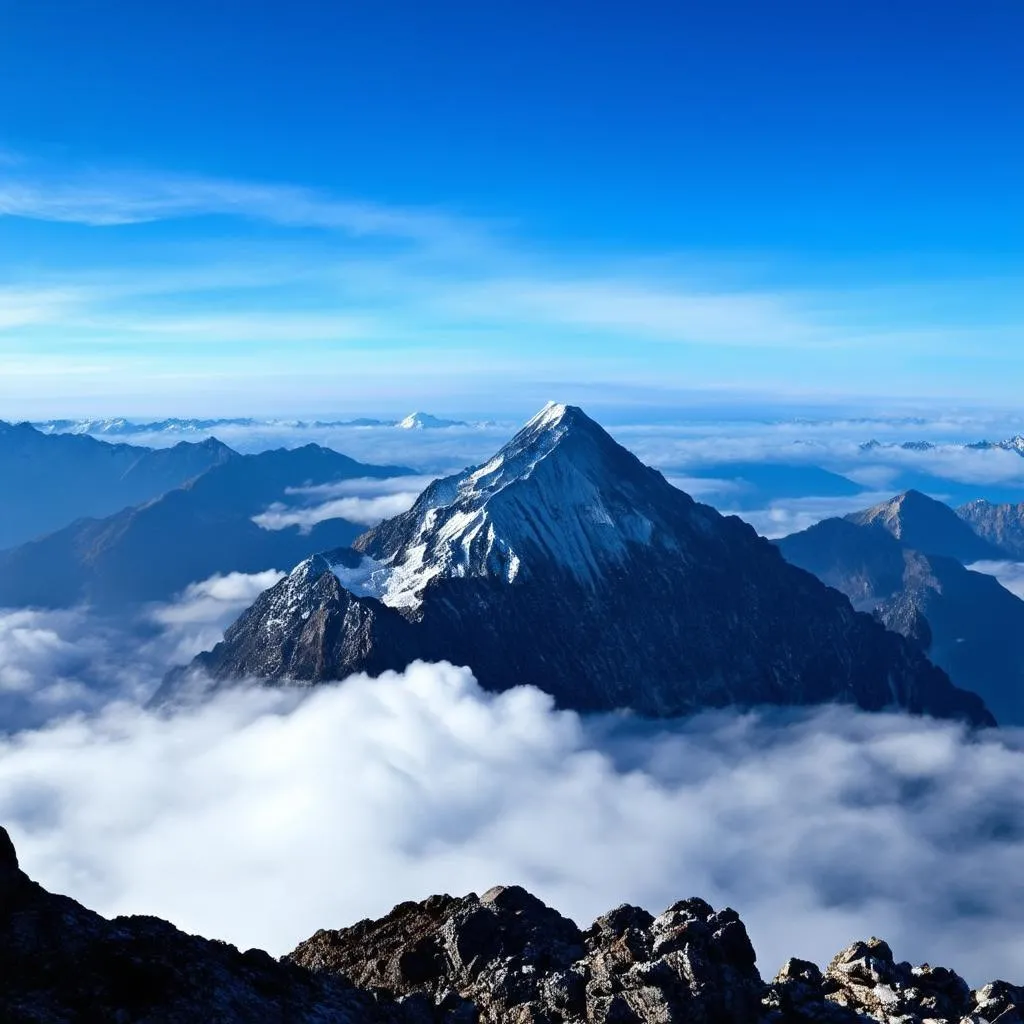 Panoramic view from Fansipan Peak