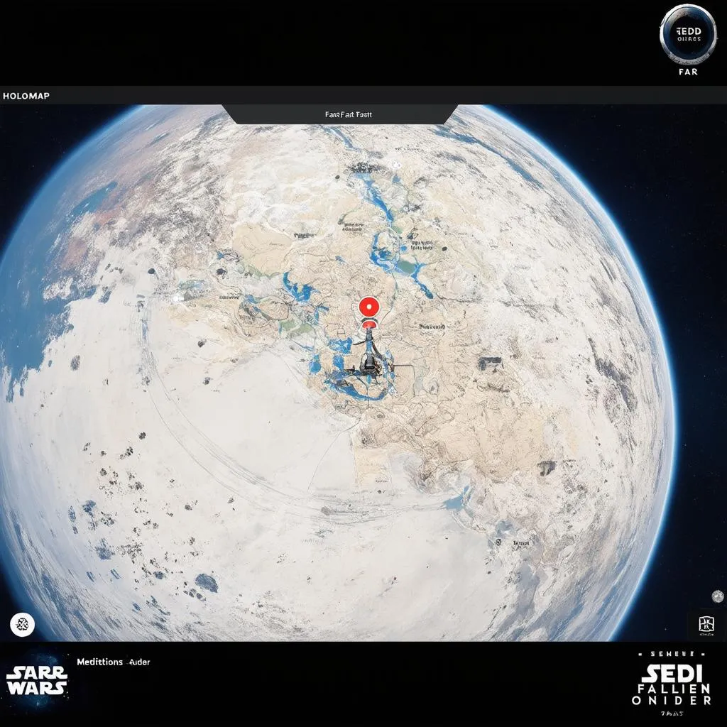 Jedi: Fallen Order fast travel map