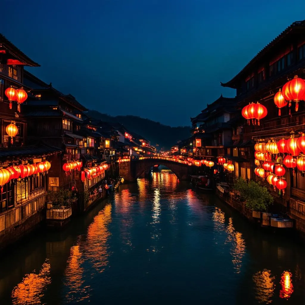 Fenghuang Ancient Town Night