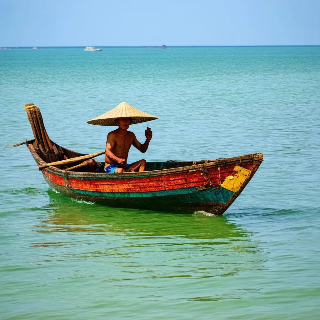 Local Fisherman in Tam Ngu