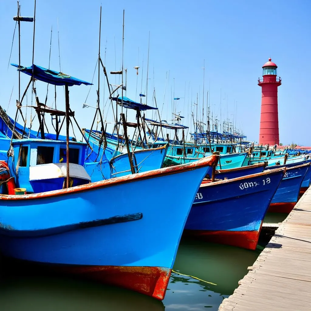 Fishing boats at Mui Ke Ga