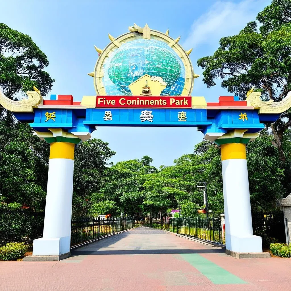 amusement park entrance