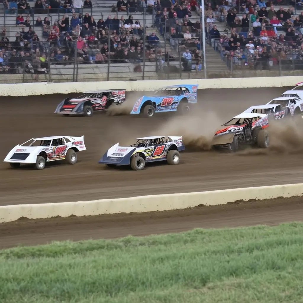 The Thrill of Speed: Experiencing a Car Racing on a Flat Track