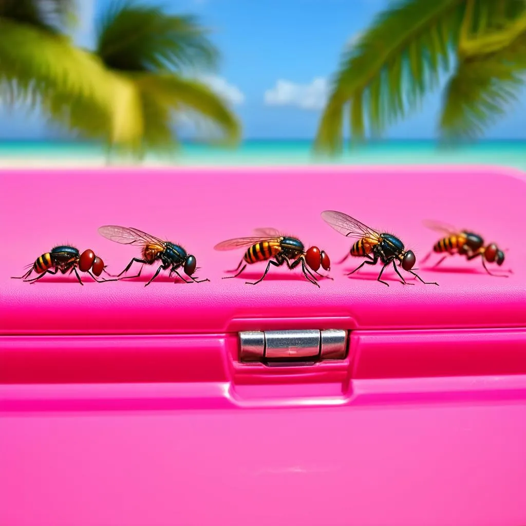 Flies on a Suitcase