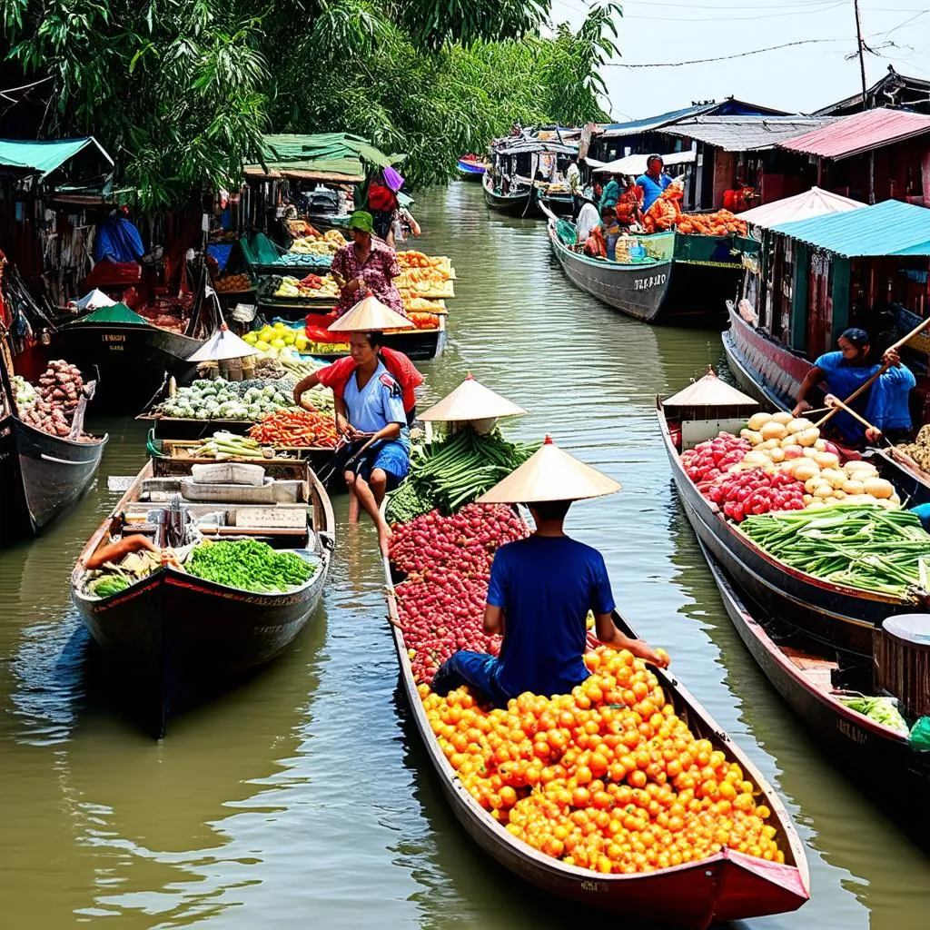 Ca Mau Floating Market