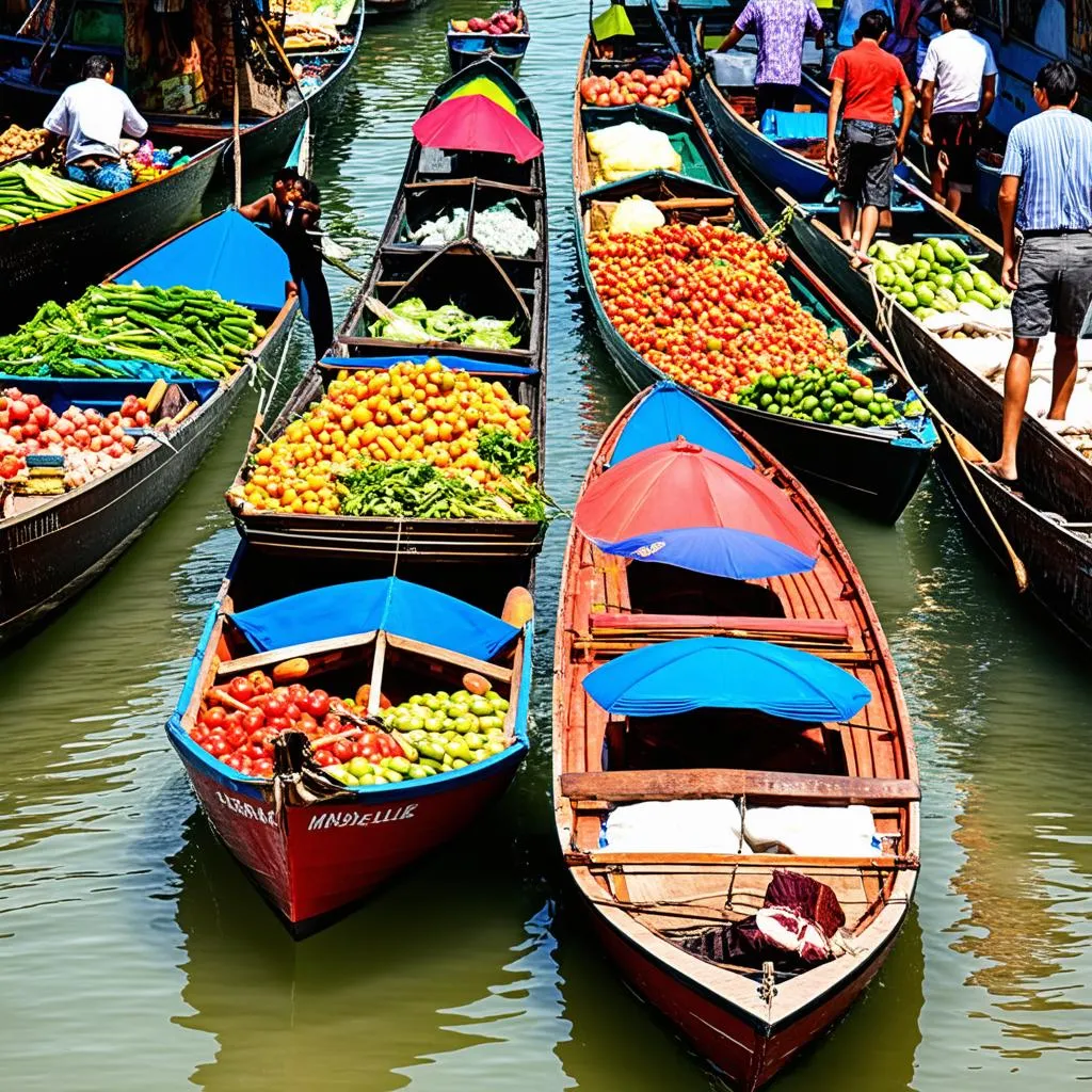 Floating Market in Thailand