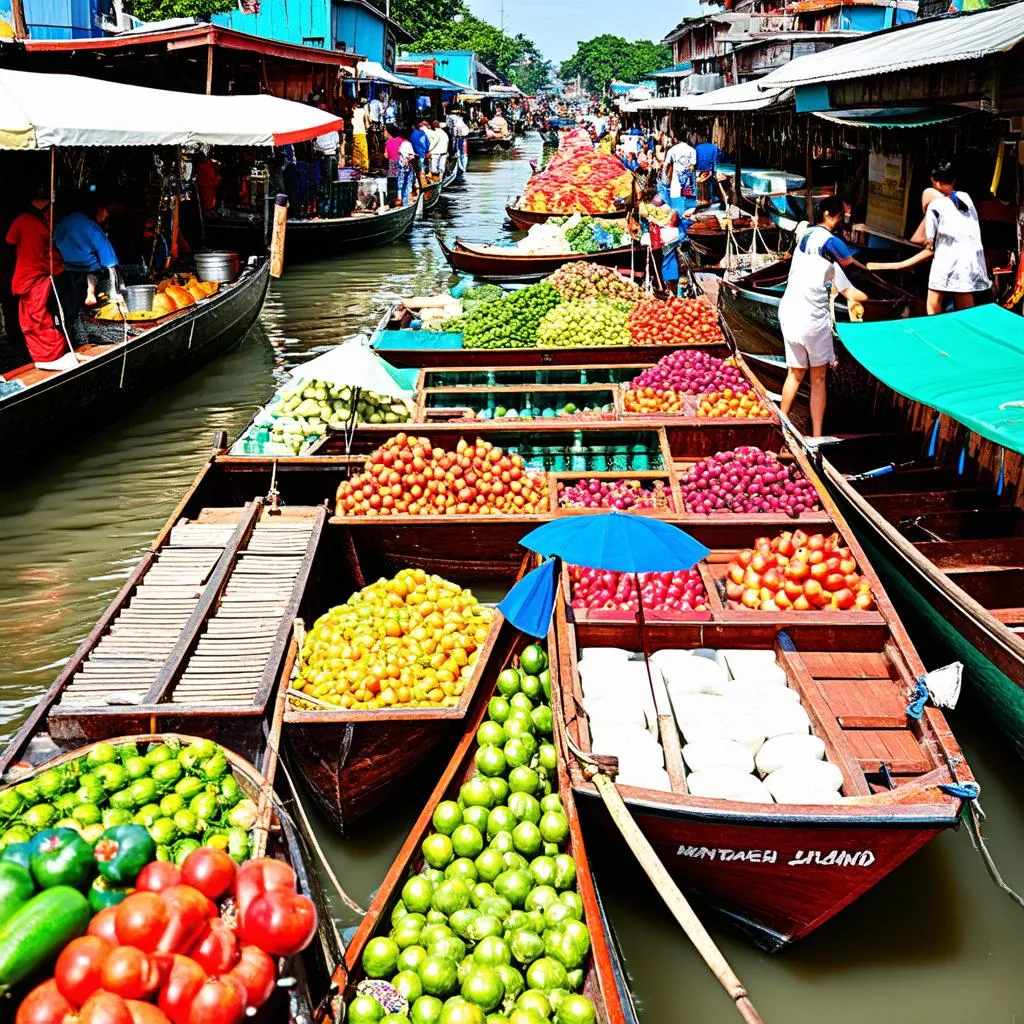 Floating Market in Thailand