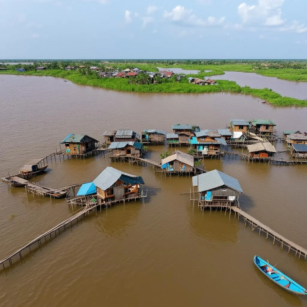 Floating Village on Tonle Sap Lake