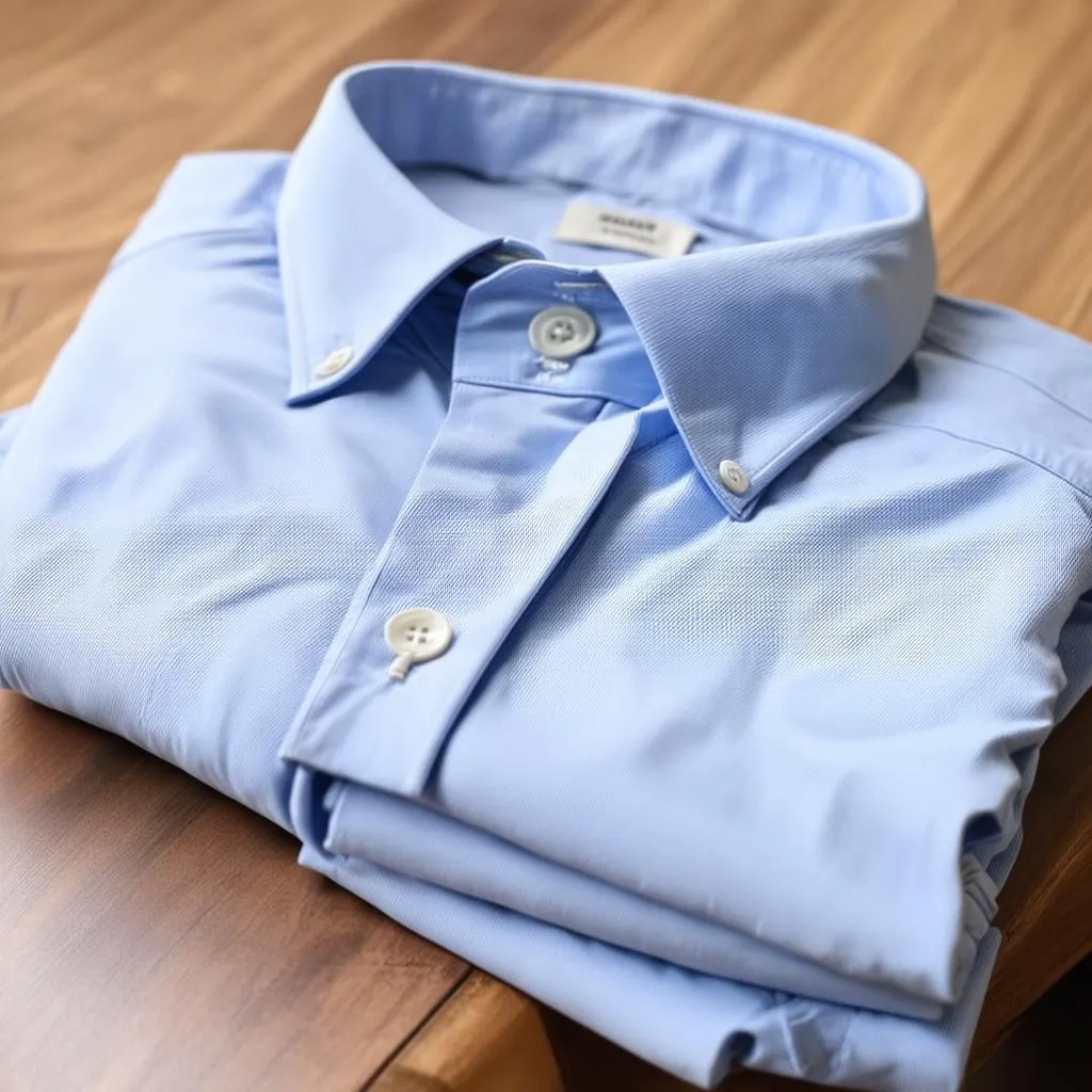 folded collared shirt