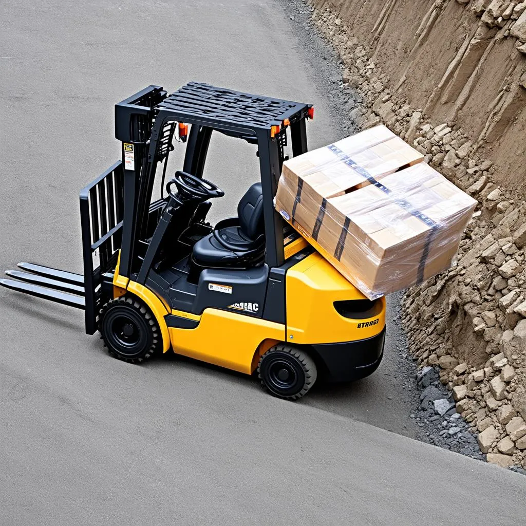 Navigating Downhill: How to Safely Operate a Forklift on a Ramp or Incline